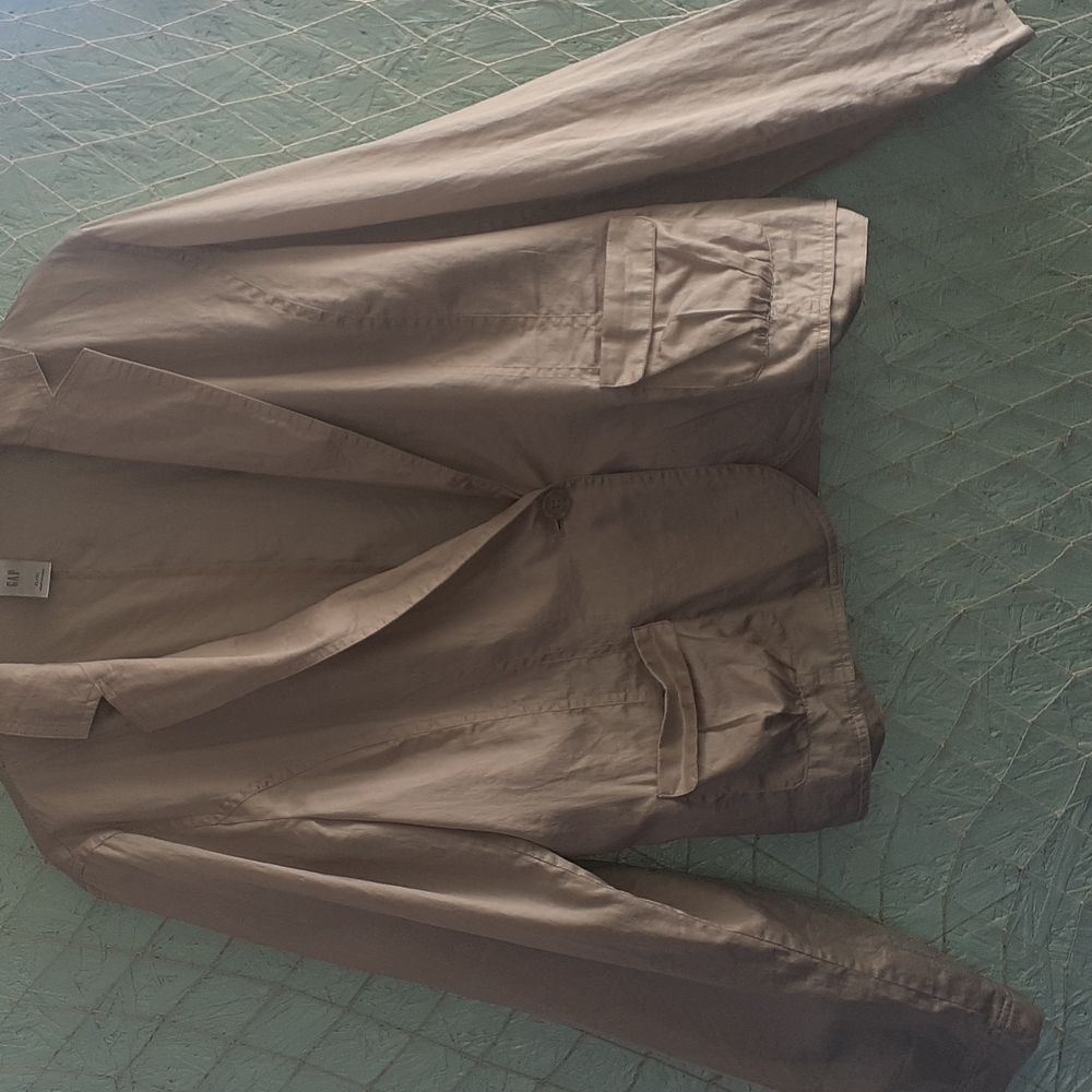 Gap brushed cotton blazer.